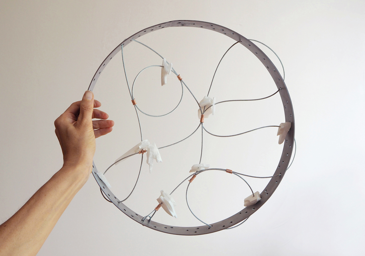 Sibylle Eimermacher, sound instrument, alabaster