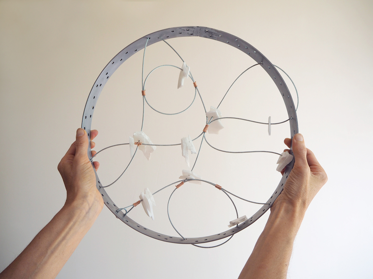 Sibylle Eimermacher, sound instrument, alabaster
